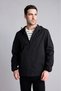 C5821Axbk27 Black Water Repellent Hooded Raincoat - 3