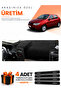 Fiat Palio (2005-2012) Compatible Dashboard Protection Cover Auto Cover - Black - Fi003