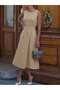 Rochie midi, bej - 3