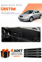Toyota Corolla E130 (2000-2006) Compatible Dashboard Protection Cover Auto Cover - Black - To014