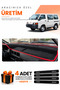 Mitsubishi L300 (1986-1999) Compatible Torpedo Protection Cover Auto Cover - Black-Red - Mi010