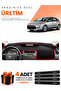 Citroen C4 (2004-2009) Compatible Dashboard Protection Cover Auto Cover - Black-Red - Ci018