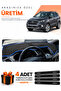 Ford Kuga (2015-2019) Compatible Dashboard Protection Cover Auto Cover - Black-Blue - Fo025