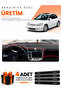 Honda Civic Vtec2 (2002-2005) Compatible Torpedo Protection Cover Auto Cover - Black-Red - Ho009