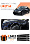 Daci̇a Logan (2009-2012) Compatible Dashboard Protection Cover Auto Cover - Black-Blue - Da005