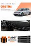 Volkswagen Golf 7 (2012-2020) Compatible Dashboard Protection Cover Auto Cover - Black-Grey - Vw012