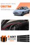 Ford Escort (1996-2002) Compatible Torpedo Protection Cover Auto Cover - Black-Red - Fo014