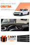 Citroen C-Elysee (2012-2022) Compatible Dashboard Protection Cover Auto Cover - Black-Brown - Ci009