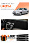 Toyota Camry (2006-2012) Compatible Dashboard Protection Cover Auto Cover - Black-Grey - To007