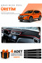 Nissan X-Trail (2013-2020) Compatible Dashboard Protection Cover Auto Cover - Black-Red - Ni020