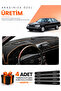 Mercedes W140 (1991-1998) Compatible Dashboard Protection Cover Auto Cover - Black-Brown - Mb018