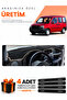 Fiat Doblo (2000-2008) Airbag-Free Screen Compatible Dashboard Protection Cover Auto Cover - Black-Beige - Fi005