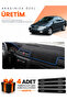 Skoda Octavia (2000-2008) Compatible Dashboard Protection Cover Auto Cover - Black-Blue - Sk008