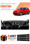 Volkswagen Polo (2009-2019) Compatible Dashboard Protection Cover Auto Cover - Black-Grey - Vw021