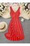 Rochie midi, roșu