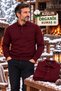 Men's Polo Collar Sweatshirt with Long Sleeves and Pockets, Comfortable Fit, Winter Thick Fabric - 2