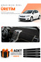 Toyota Auris E150 (2006-2012) Compatible Dashboard Protection Cover Auto Cover - Black-Beige - To005