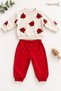 Baby Girl Set Floral Patterned 2-Piece Top and Bottom Set Seasonal Set - 5