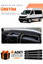 Volkswagen Crafter (2012-2019) Compatible Dashboard Protection Cover Auto Cover - Black-Grey - Vw032