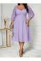 Rochie midi, mov - 6