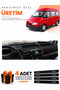 Ford Transit 1 (1986-1994) Compatible Torpedo Protection Cover Auto Cover - Black-Brown - Fo027