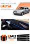 Opel Vectra B (1995-2001) Compatible Dashboard Protection Cover Auto Cover - Black-Blue - Op015