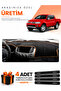 Mitsubishi L200 (2005-2015) Compatible Torpedo Protection Cover Auto Cover - Black-Brown - Mi007