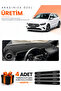 Mercedes W247 B180 B Class (2019-2022) Compatible Dashboard Protection Cover Auto Cover - Black-Grey - Mb002