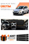 Opel Corsa D (2006-2014) Compatible Dashboard Protection Cover Auto Cover - Black-Brown - Op008