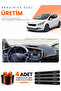 Kia Ceed (2013-2019) Compatible Dashboard Protection Cover Auto Cover - Black-Beige - Ki004