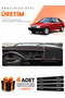 Skoda Favorit (1987-1995) Compatible Dashboard Protection Cover Auto Cover - Black-Brown - Sk003