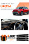 Opel Crossland (2020-2024) Compatible Dashboard Protection Cover Auto Cover - Black-Brown - Op022