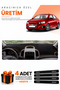 Chevrolet Aveo T300 (2011-2015) Compatible Dashboard Protection Cover Auto Cover - Black-Brown - Ch009