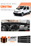 Renault Trafi̇c (2004-2010) Compatible Torpedo Protection Cover Auto Cover - Black - Re049