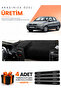 Fiat Albea (2005-2012) Compatible Dashboard Protection Cover Auto Cover - Black - Fi003