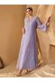 Rochie maxi, mov - 5