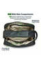 Twill Fabric Utility Pouch with PU Handle and 2 Main Zipper Compartments - 4