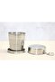 4 Pieces Foldable Single Stainless Steel Shot Glasses – Portable, for Camping and Outdoor Use, Shotglass, Foldable Model 1 - 2