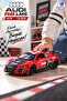 Die Cast Audi R8 Lms Metal Model Car 20cm – 1:24 Scale, Pull and Go, Racing Car with Opening Doors - 4