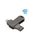 Swivel OTG USB in Gun Metal 64Gb V. 3.0 Type C