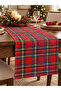 Red Tablecloth and Plaid Runner Set of 2 – Christmas Tableware - 4