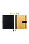 Bamboo and rPET Notebooks with Pen, A5, Bookmark & Magnetic Clasp - 6