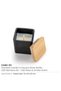 Scented Candle in Square Glass Bottle with Bamboo Lid, Oakmoss & Amber Scent - 4