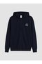 Peak New Season Navy Blue Hooded Men's Zippered Sweatshirt - 5