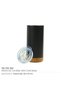 Travel Tumbler with Cork Base 450ml Stainless Steel - Ramadan Gifts, Matt Black - 5