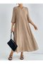 Maxi dress, beige - 3