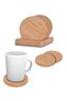 Bamboo Coaster - Eco-Friendly 5-Piece Round Coaster Set - 2