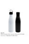 Double Wall SS Bottles, Twist-off Lid, SS Foldable Handle, 500ml, White - 3