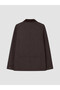 Esvab • Modern & Distinctive Standard Fit Contrast Roba Collar Men's Coat - 7