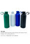 Stainless Steel Water Bottles 500ml - Double Wall, Matte Finish, Soft-Touch Rubber Coating, Green - 3